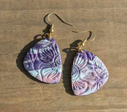 Flower Print Dangles