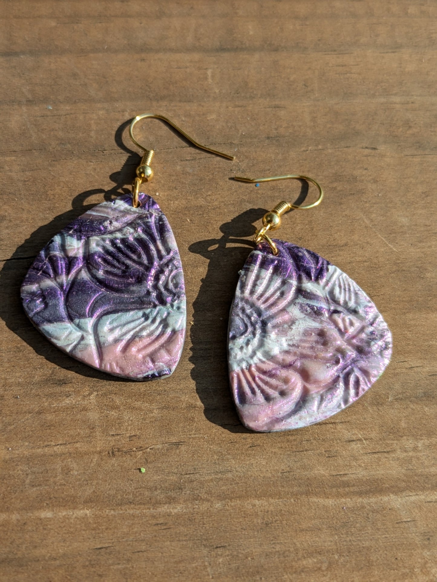 Flower Print Dangles