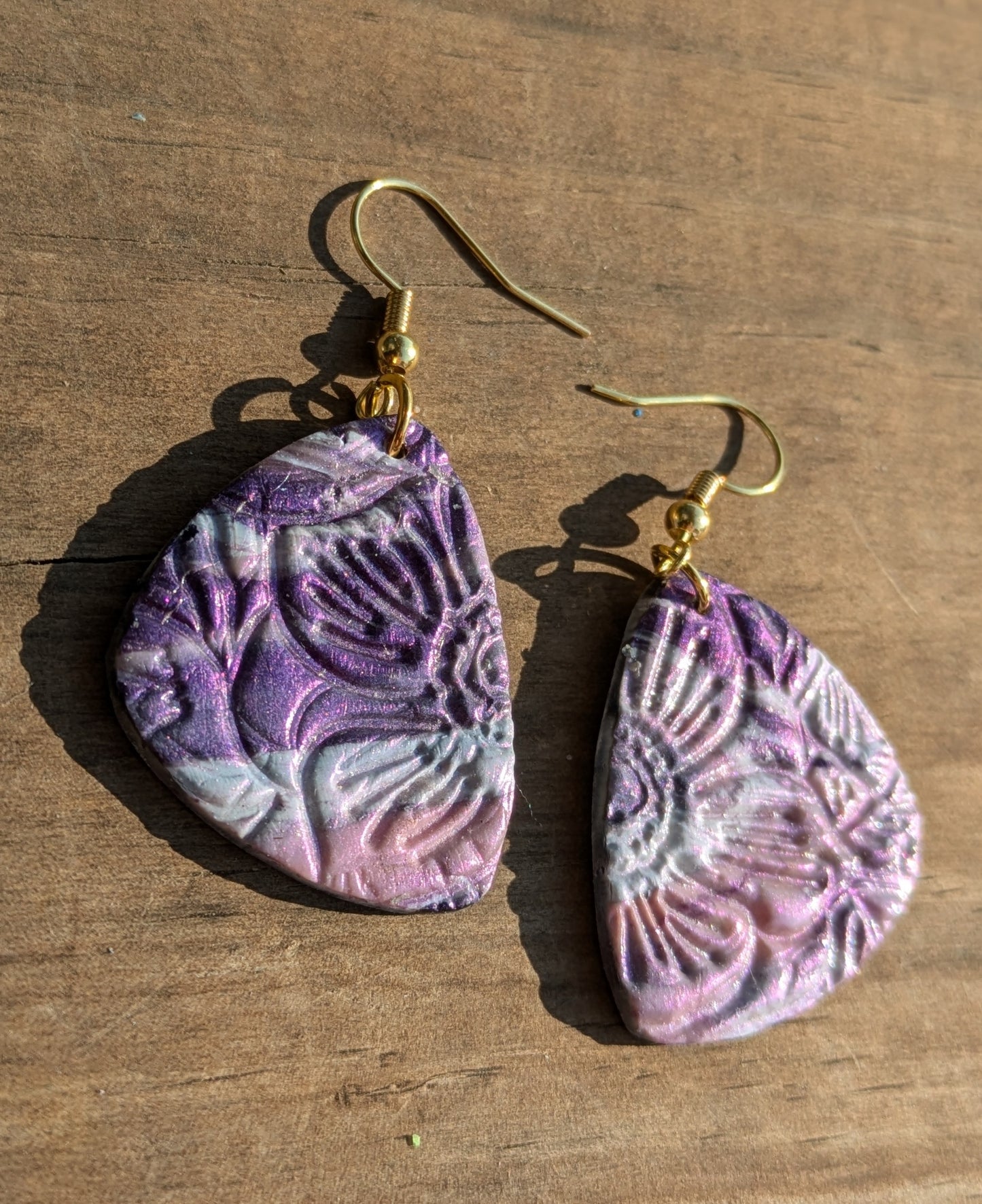 Flower Print Dangles