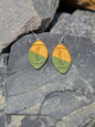 Gold and Green Football Dangles