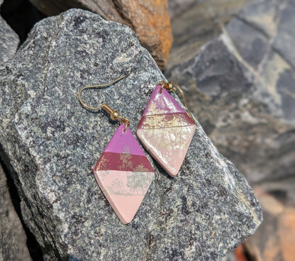 Striped Diamond Dangles