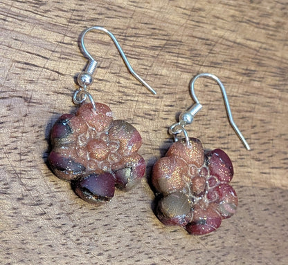 Marble-Inspired Flower Dangles