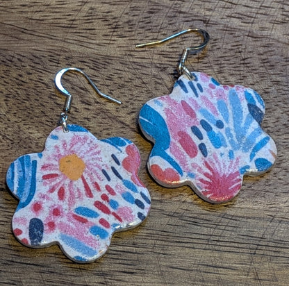 Bright and Cheery Floral Dangles