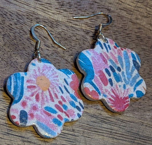 Bright and Cheery Floral Dangles