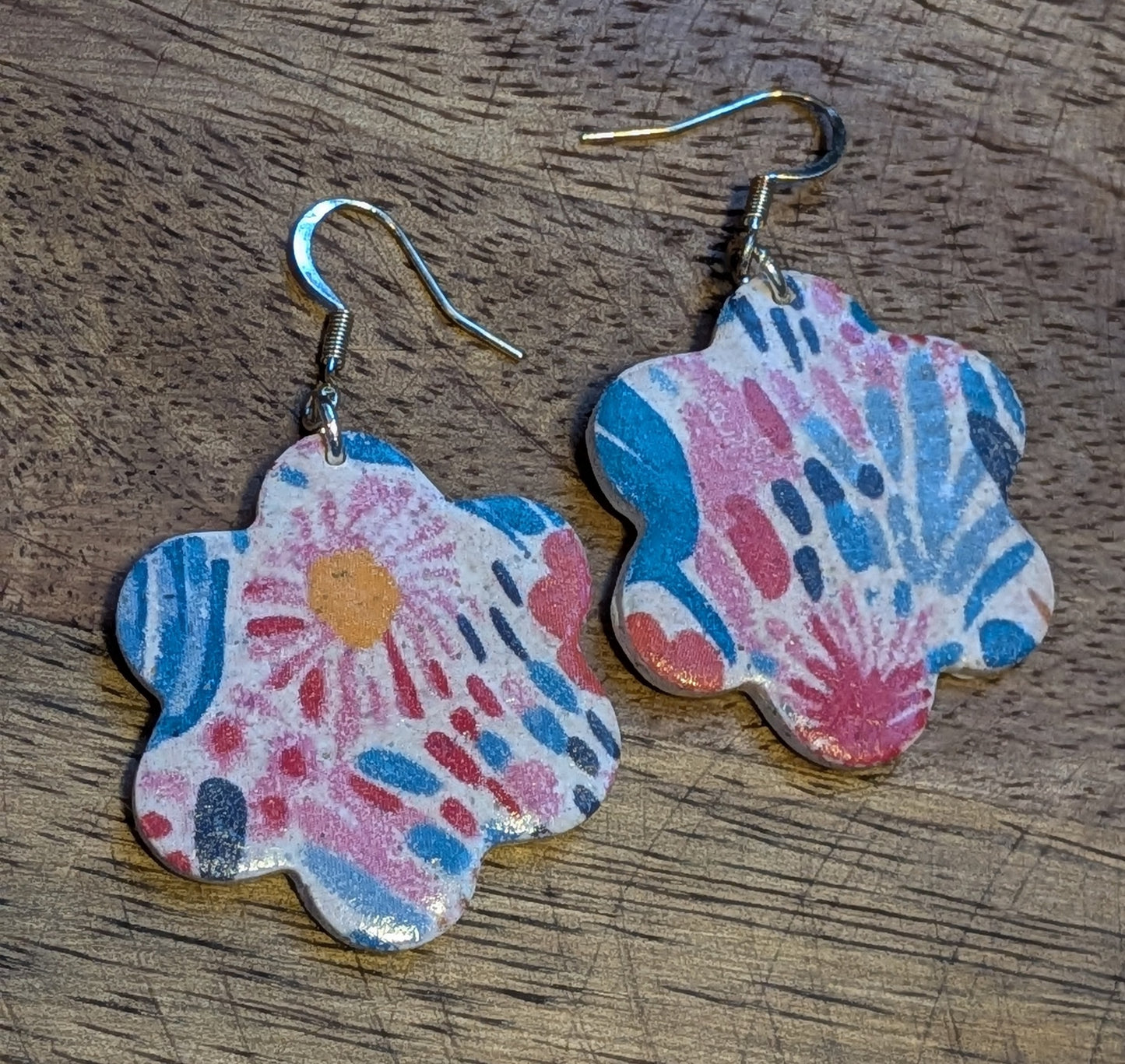 Bright and Cheery Floral Dangles