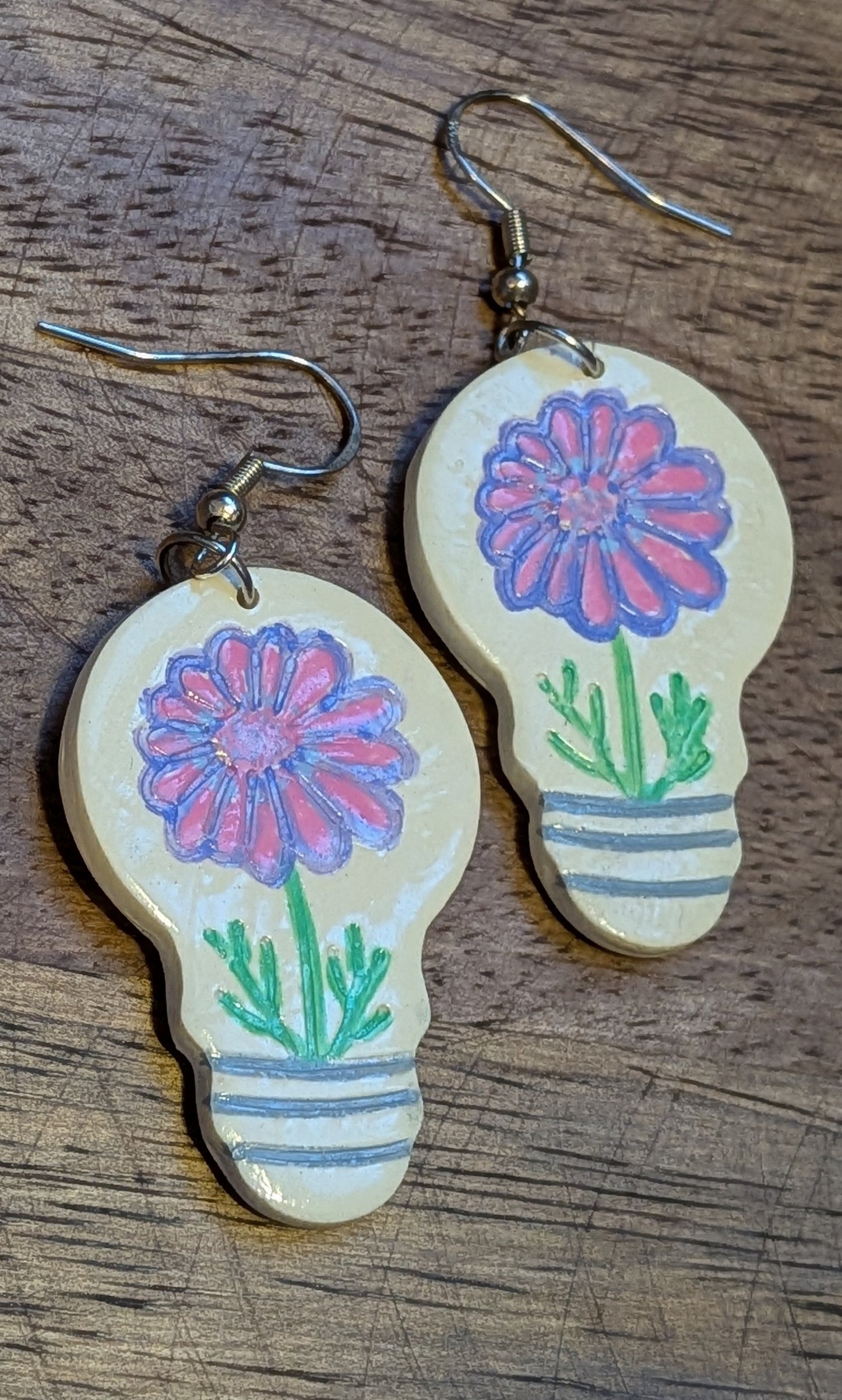 Floral Lightbulb Dangles