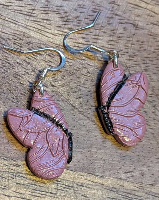 Textured Butterfly Dangles