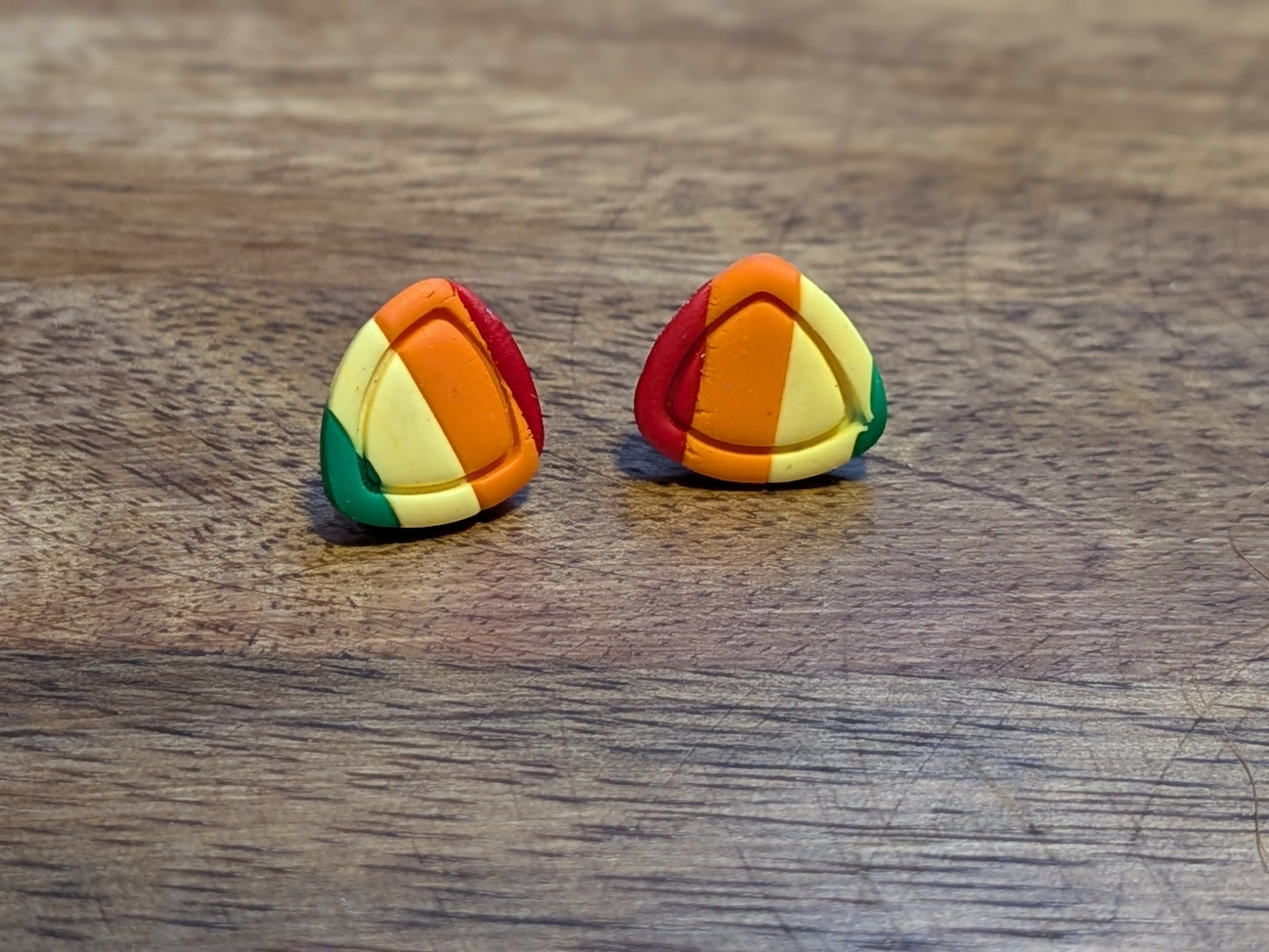 Rainbow Striped Studs