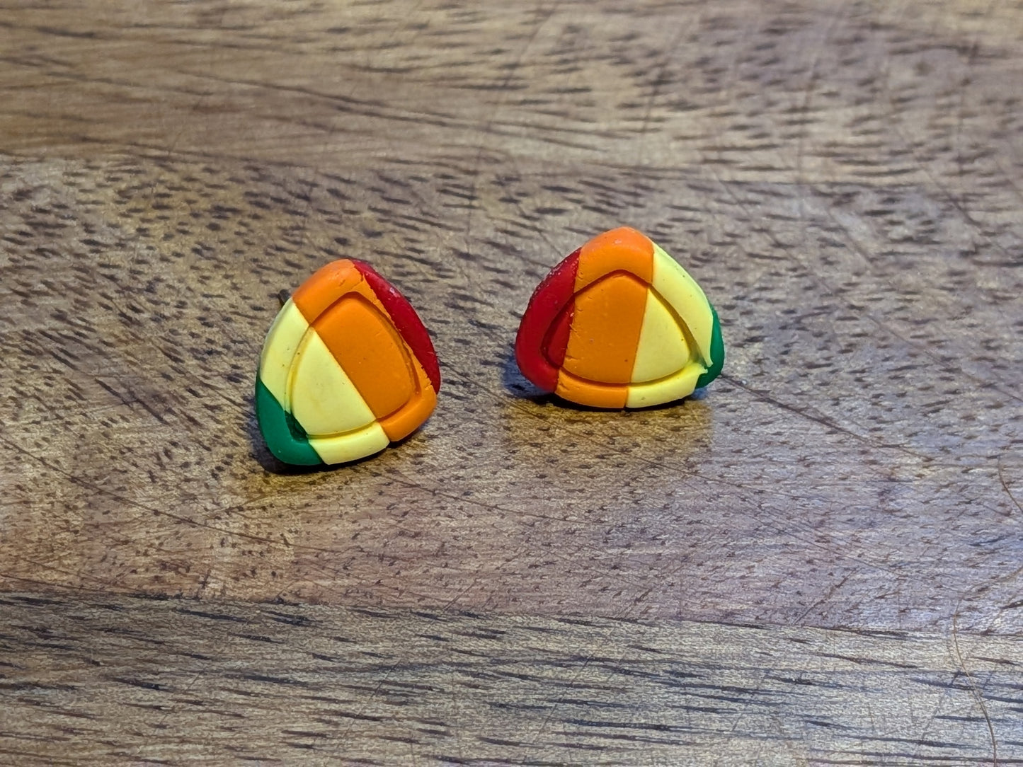 Rainbow Striped Studs