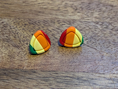 Rainbow Striped Studs