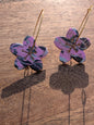 Flower Hoop Dangles