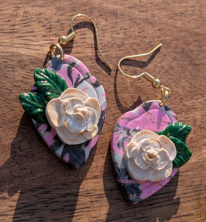 Framed Floral Dangles