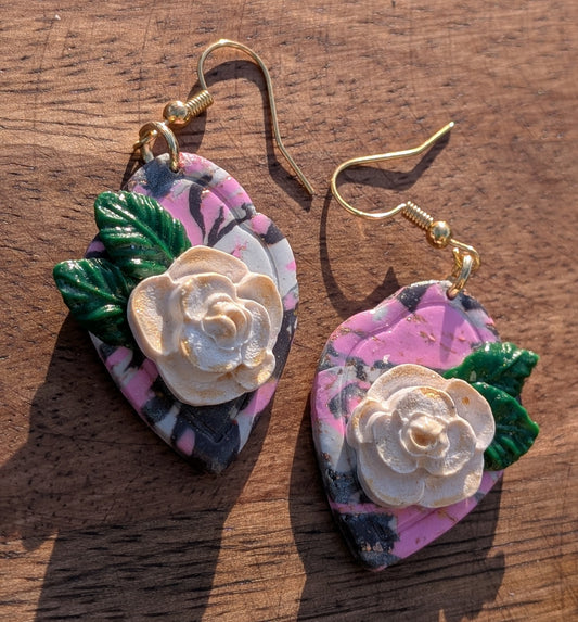 Framed Floral Dangles