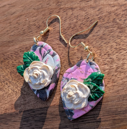 Framed Floral Dangles