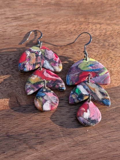 Multicolored Triple Dangle