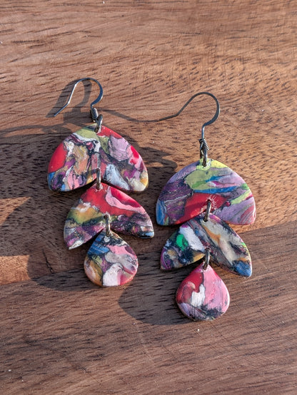 Multicolored Triple Dangle