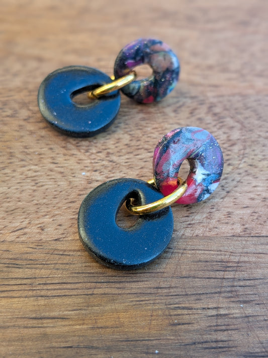 Circular Stud Dangles