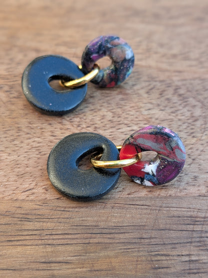 Circular Stud Dangles