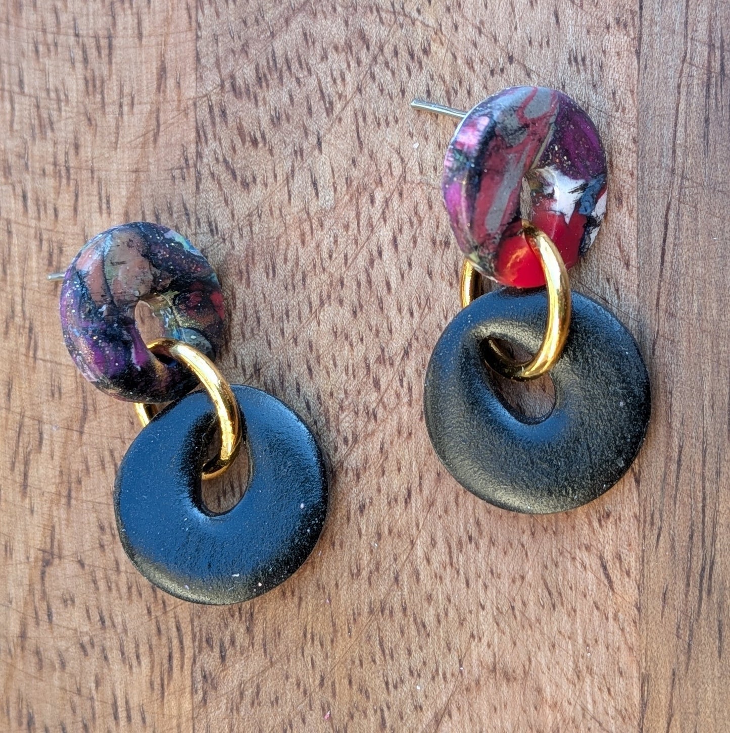 Circular Stud Dangles
