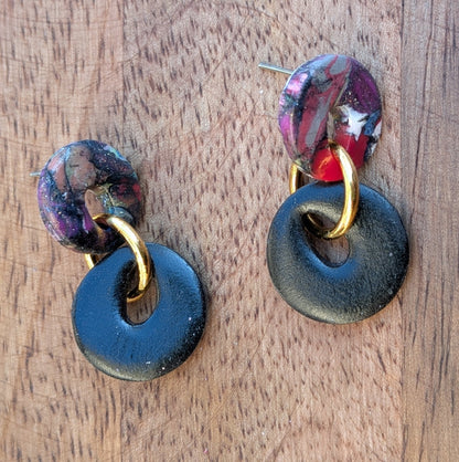 Circular Stud Dangles