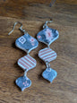 Aztec Print Triple Dangles