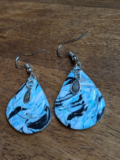 Teardrop Marble Dangles
