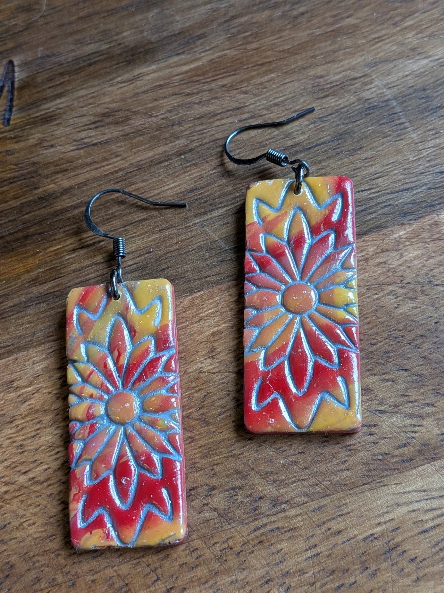 Floral Imprint Dangles