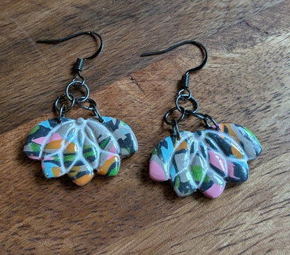 Multicolored Lotus Dangles