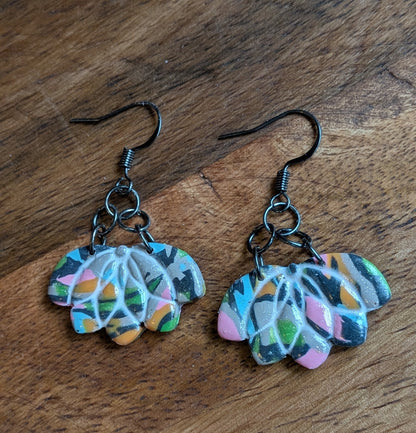 Multicolored Lotus Dangles